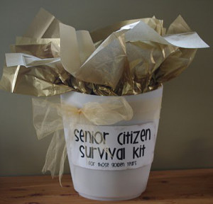 Senior Citizen survival kit: with energizer batteries, antacids, Iron ...