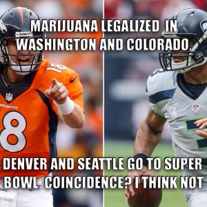 Super Bowl 2014 meme Smoke-a-Bowl Doobie Bowl marijuana legalized in ...