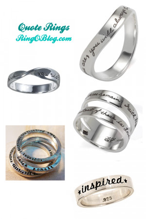 Silver Rings with Quotes: 5 Snazzy Picks