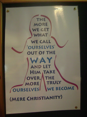 with a quote from c s lewis book mere christianity