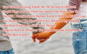 True Friends & Loving Family We All Sin Just In Different