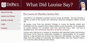New Database Spreads the Wisdom of Louise de Marillac