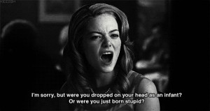 Emma Stone crying gif