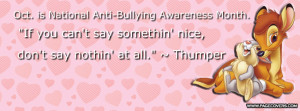 Thumper Anti-bullying Month Cover Comments