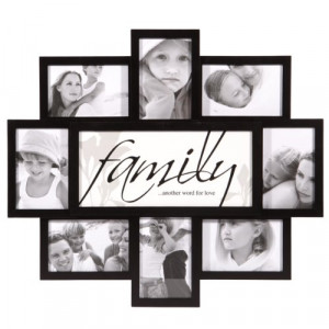 Nexxt PN19663-8 Felicite Series Black Collage Frame, Family