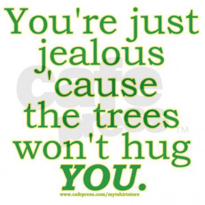 awareness postcards funny tree hugger joke postcards package of 8