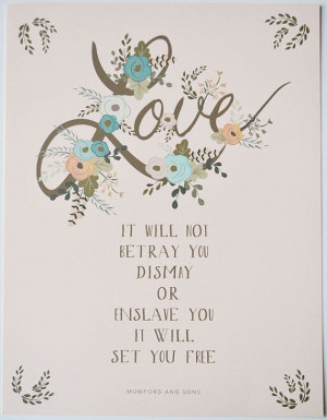 Mumford And Sons Quotes Love Love mumford and sons quote