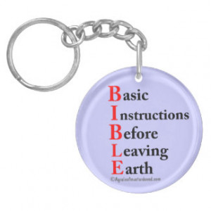 Bible Quotes Single-Sided Round Acrylic Keychain