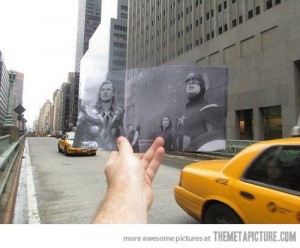 Funny photos funny Avengers scene New York