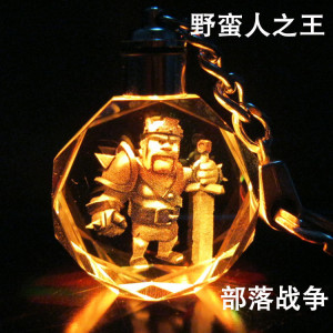 Barbarian King Clash Of Clans Face Clash of clans keychain