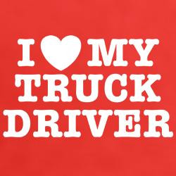 Love My Truck Driver Women's Dark T-Shirt for