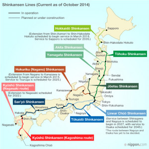 Shinkansen Route Map