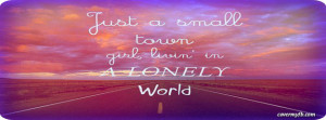 Country Song Quotes Facebook Covers Town girl facebook cover