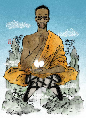 Yuko Shimizu - VIBE RZA portrait - yuko shimizu RZA Wu-Tang Clan vibe