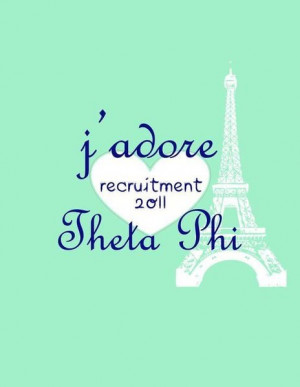 Cute recruitment theme from Theta PhiAlpha!
