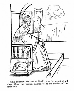 King Solomon coloring picture