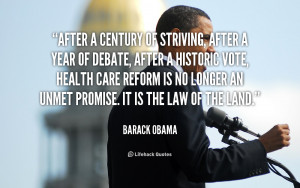 After a century of striving, after a year of debate, after a historic ...