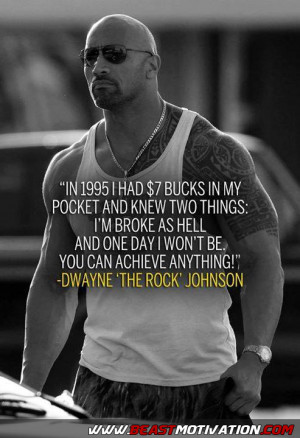 ACHIEVE ANYTHING! #TheRock