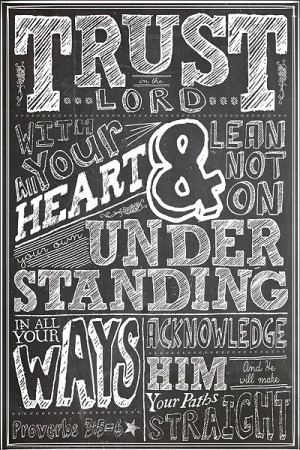 Christian posters for youth - Trust in the Lord with all your heart ...
