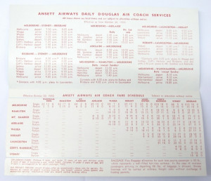... Vintage Timetable Flight Souvenir Brochure Defunct Co Item ID: 900332