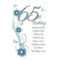 65th_birthday_in_teal_greeting_card.jpg?height=250&width=250 ...