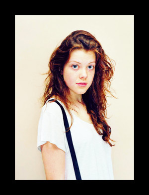 ... Georgie Henley and I just grabbed her before she went into make-up and