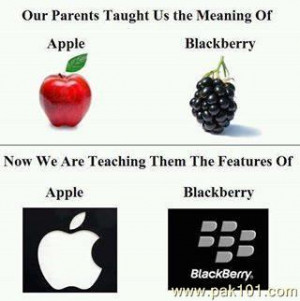 Apple And Black Berry Technology