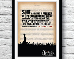 The Scarlet Letter poster, Scarlet Letter, Nathaniel Hawthorne ...