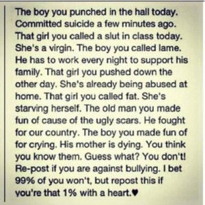 against bullying!!!