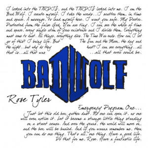 Rose Tyler - Bad Wolf Quote Tattoo and meaning