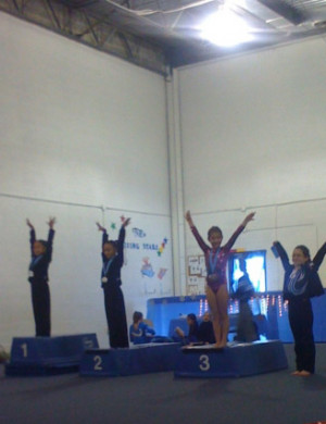 Gia Giudice Gymnastics Gia placed 3rd overall in