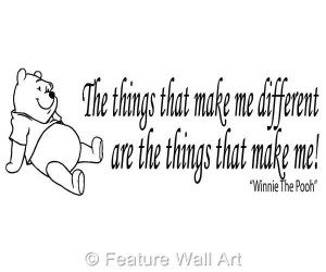 pooh bear quotes | WINNIE THE POOH bear quote, wall art, boy / girl ...