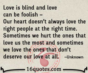 Love is blind quotes