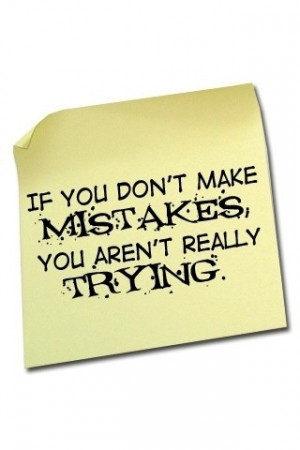 Mistakes make you human