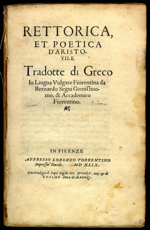 Aristotle Poetics Aristotle: rettorica et