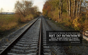 Historic Railroad And Memories Of Spiritual Quote