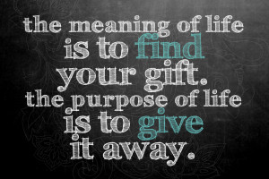 Time to reflect: gift and purpose