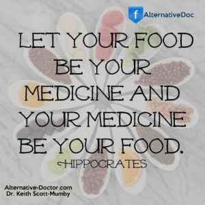... let your food be your medicine and your medicine be your food