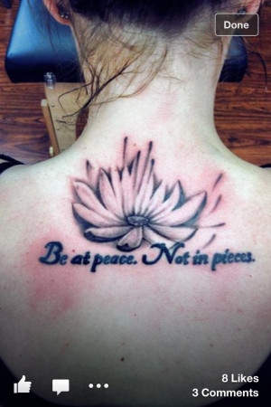 Second tattoo.... LOVE IT!! Lotus flower tattoo!