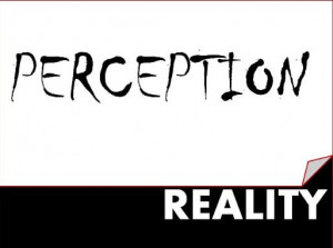 ... story to illustrate the difference between perception and reality