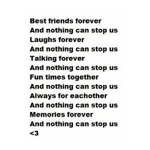 Best friends forever quote 100% by Cortney! USE! - Polyvore