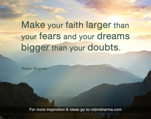 Let Your Faith Bigger Than