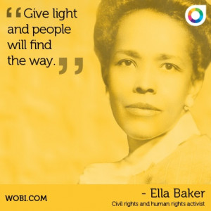 human rights activist Ella Baker Action Ideas, Quotes Poems, Quotes ...