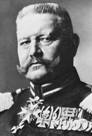 Photograph:Paul von Hindenburg.