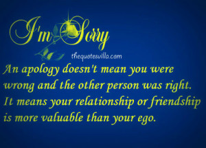 Sorry An Apology Doesn’t Mean You Were Wrong And The Other ...