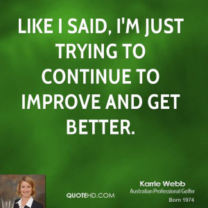 Karrie Webb Quotes
