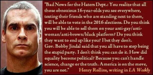 Henry Rollins political quote