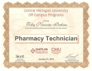 Pharmacy Technician Completion Certificate 001[1]