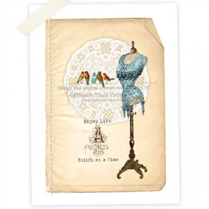 Mannequin, Art Print, Giclee, Corset, Dress form, Inspirational Quote ...