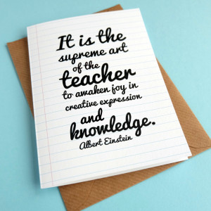 Home > Products > Einstein quote thank you teacher card